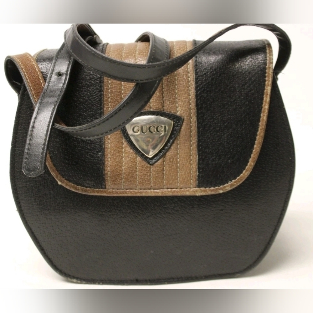 RARE❗️Gucci Accessory Collection Vintage 80's Italy Petite Crossbody Satchel Bag - Picture 4 of 16